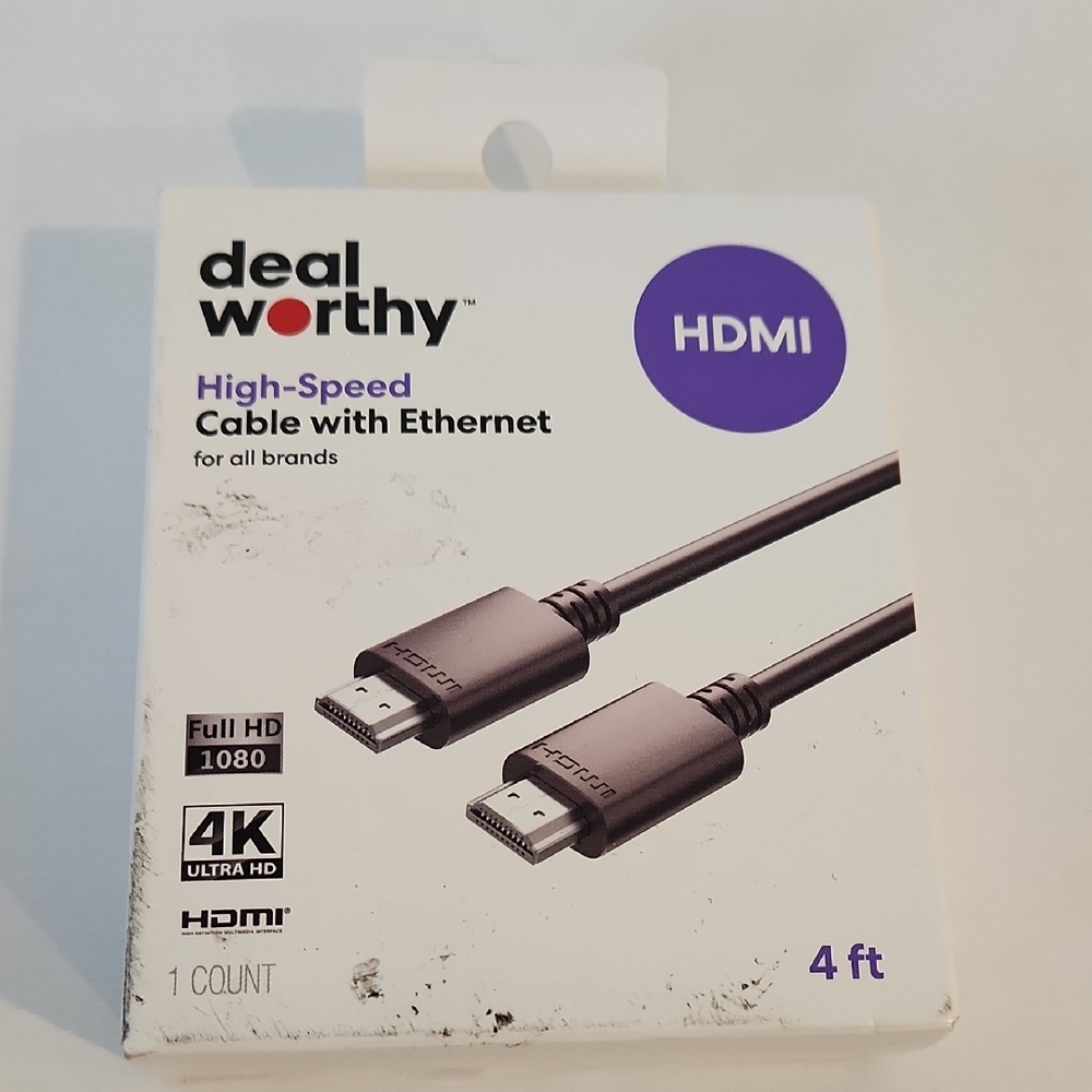 Deal Worthy High-Speed HDMI Cable with Ethernet